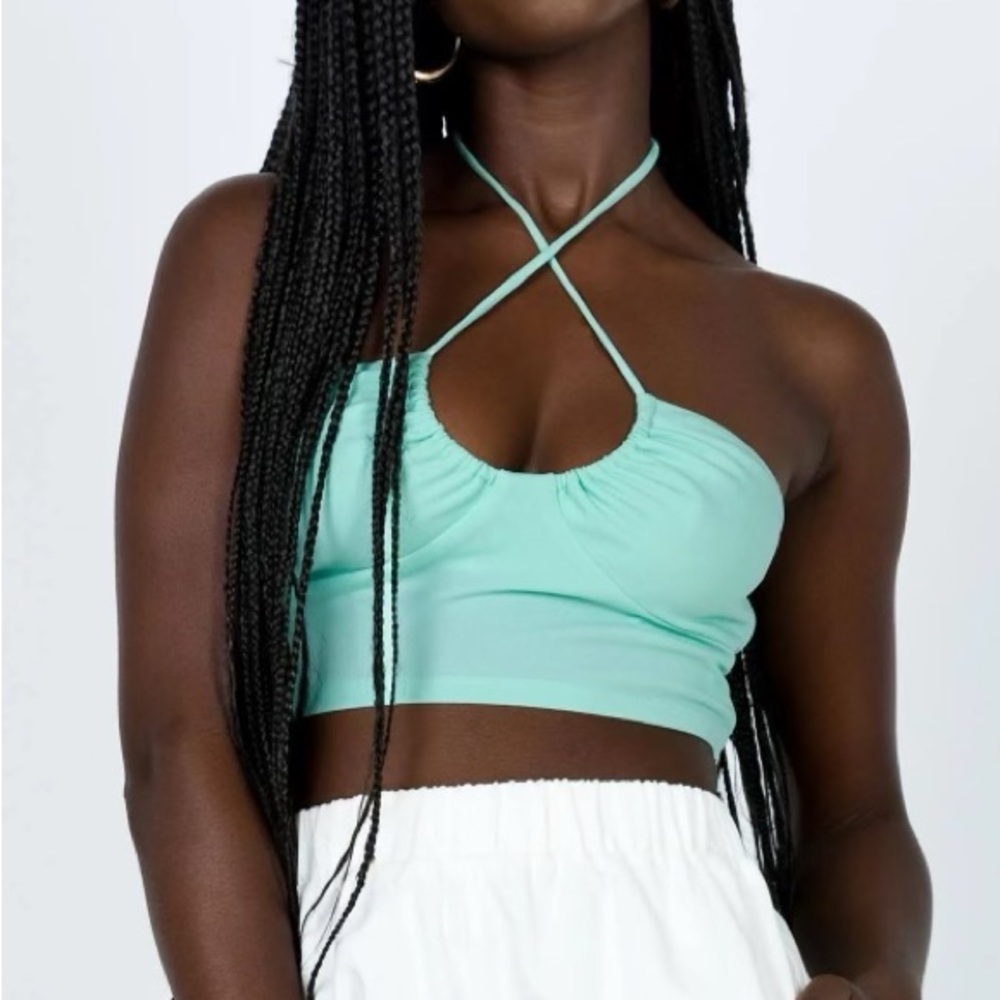 NWT Princess Polly Andre Top Green